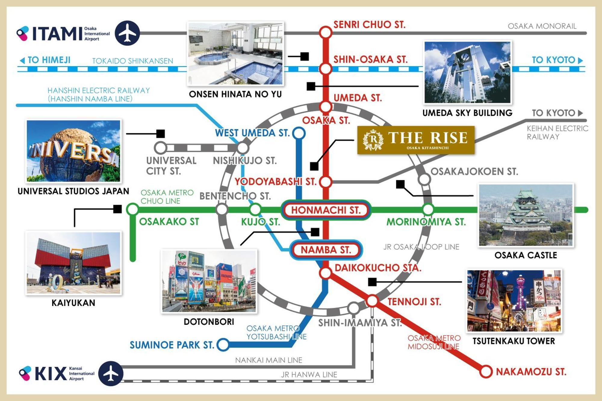 Готель The Rise Osaka Kitashinchi Екстер'єр фото